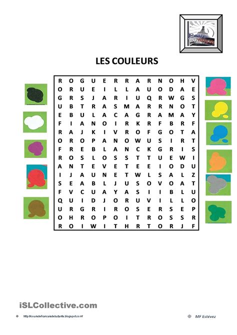 couleur mots fléchés